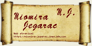 Miomira Jegarac vizit kartica